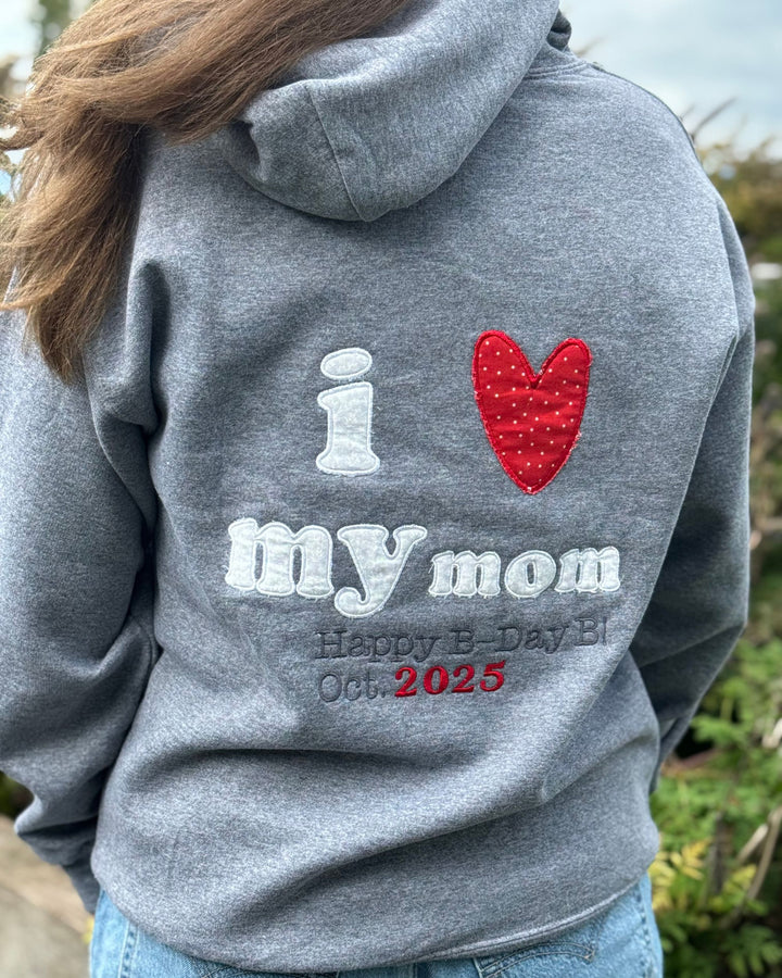 BULLIBAG | “I ❤️ My Mom” Personalized Hoodie