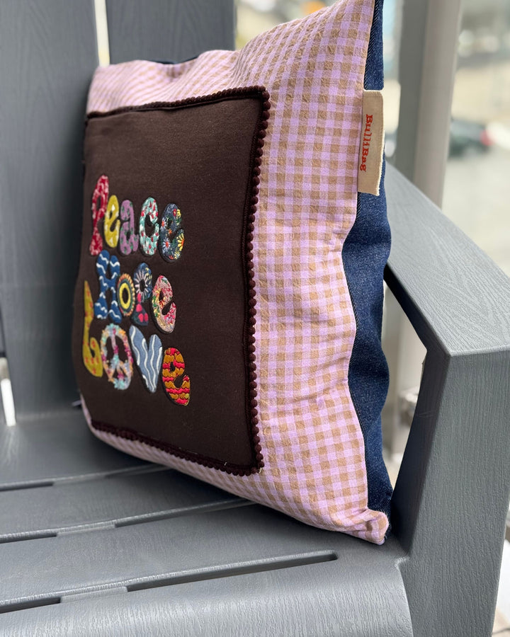 BULLIBAG | Patchwork Peace Pillow