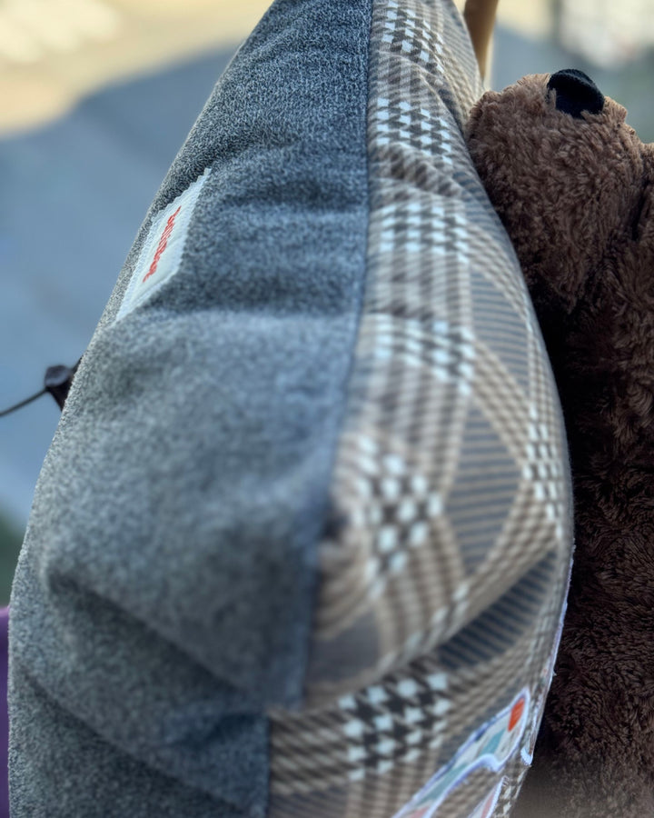 BULLIBAG | The Cozy Plaid Pillow 🧸