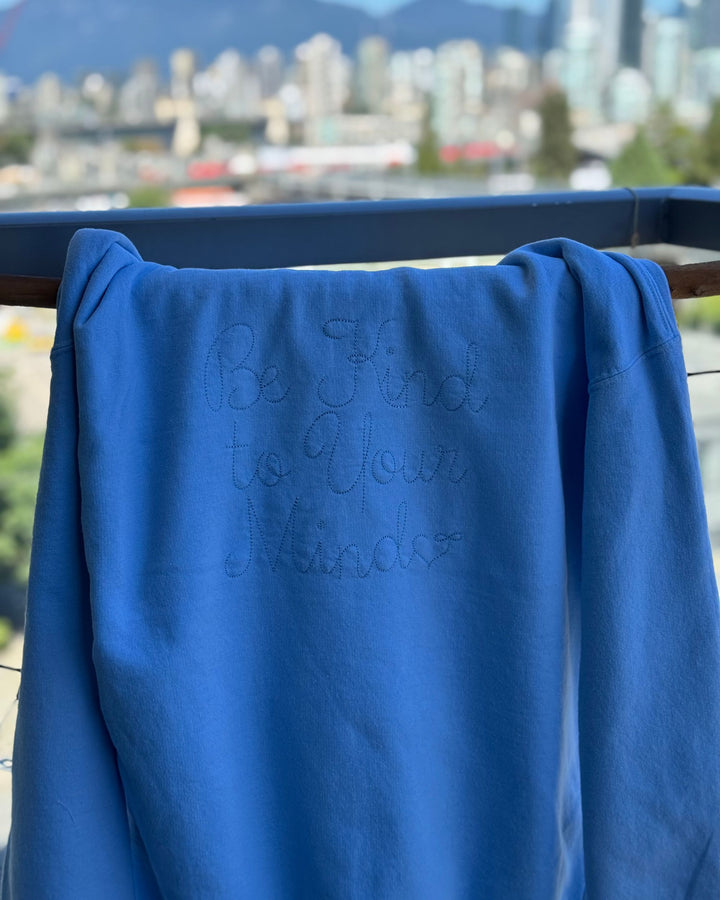 BULLIBAG | Be Kind To Your Mind Happy Hoodie – Sky Blue