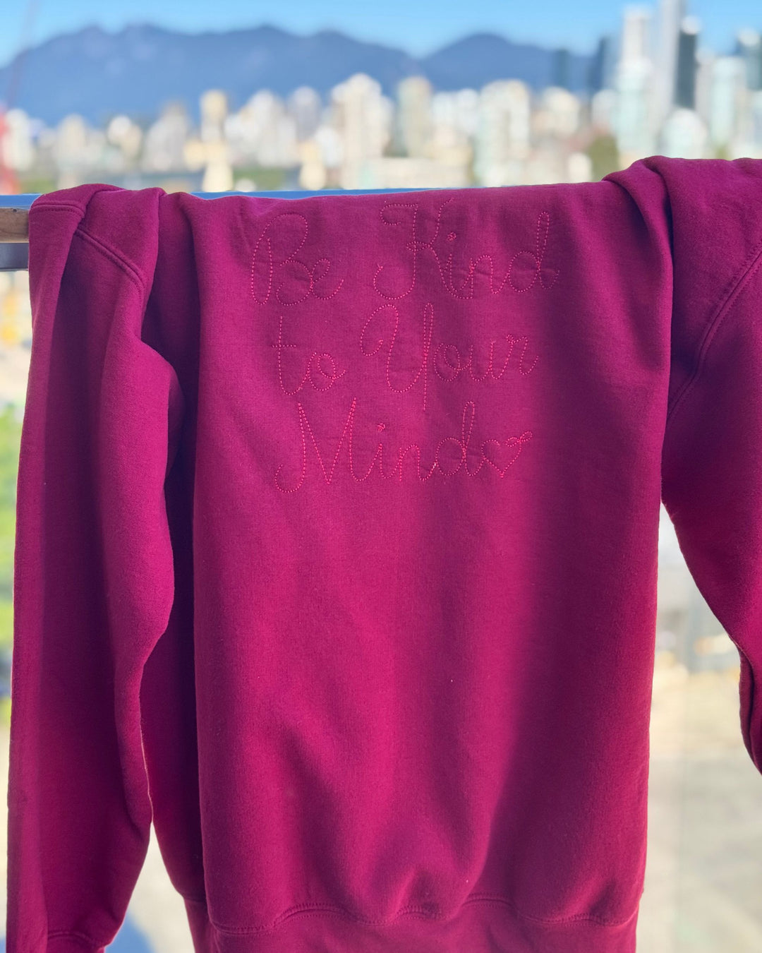 BULLIBAG | Be Kind To Your Mind Happy Hoodie – Cardinal Red