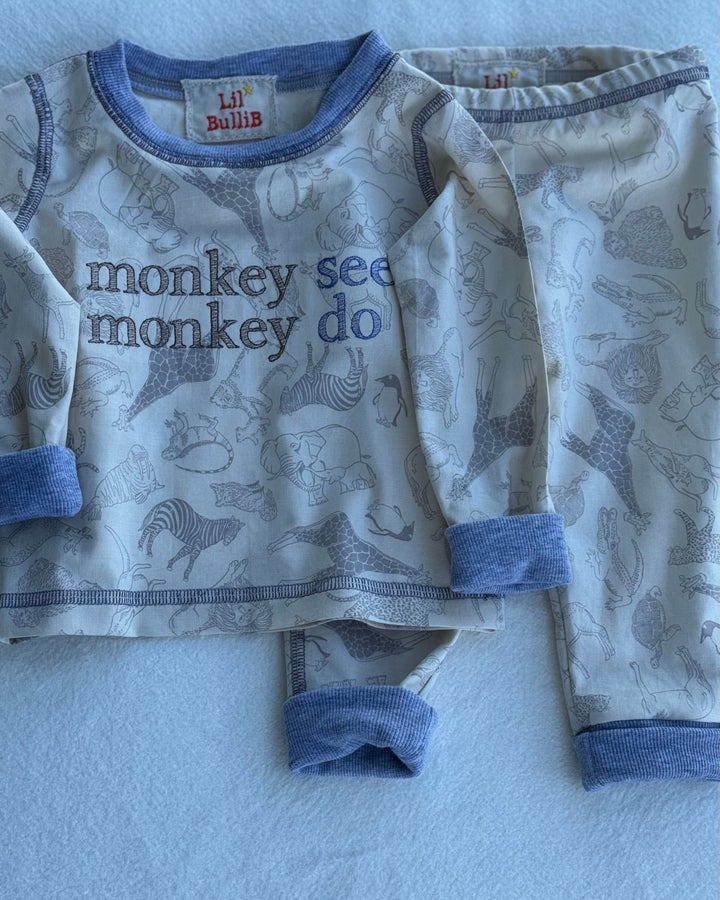 Lil BulliB Monkey See, Monkey Do PJs 🐒